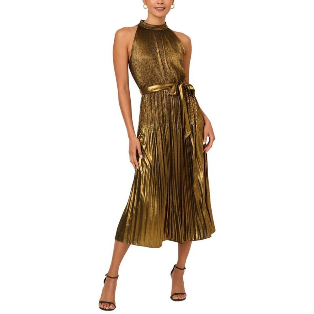 Adrianna Papell Womens Novelty Knit Dress